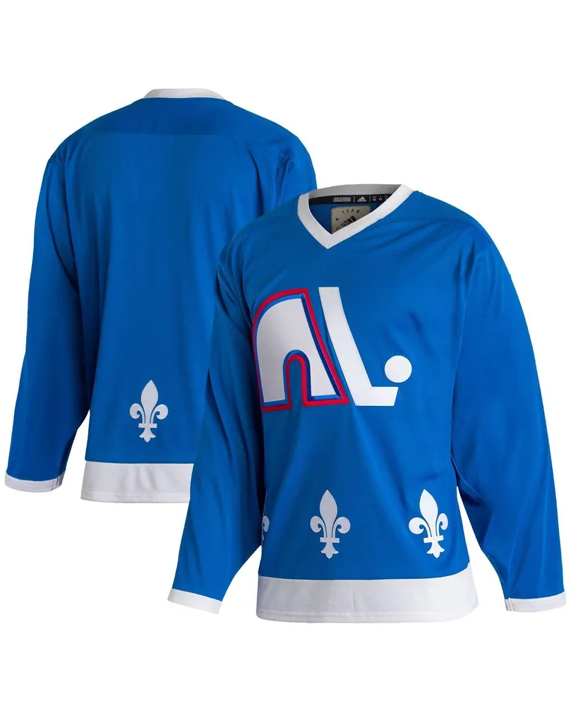 Men's adidas Blue Quebec Nordiques Team Classics Authentic Blank Jersey