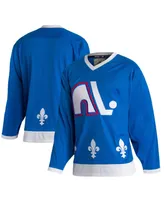 Men's adidas Blue Quebec Nordiques Team Classics Authentic Blank Jersey