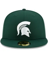 Men's New Era Green Michigan State Spartans Primary Team Logo Basic 59FIFTY Fitted Hat