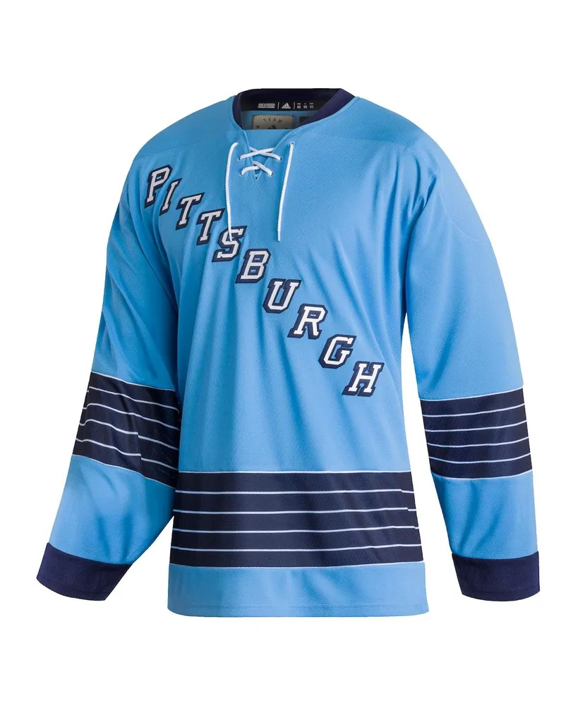 Men's adidas Light Blue Pittsburgh Penguins Team Classics Authentic Blank Jersey