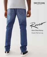 True Religion Men's Rocco Skinny Fit Jeans with Back Flap Pockets