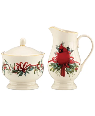 Lenox Winter Greetings Sugar & Creamer Set