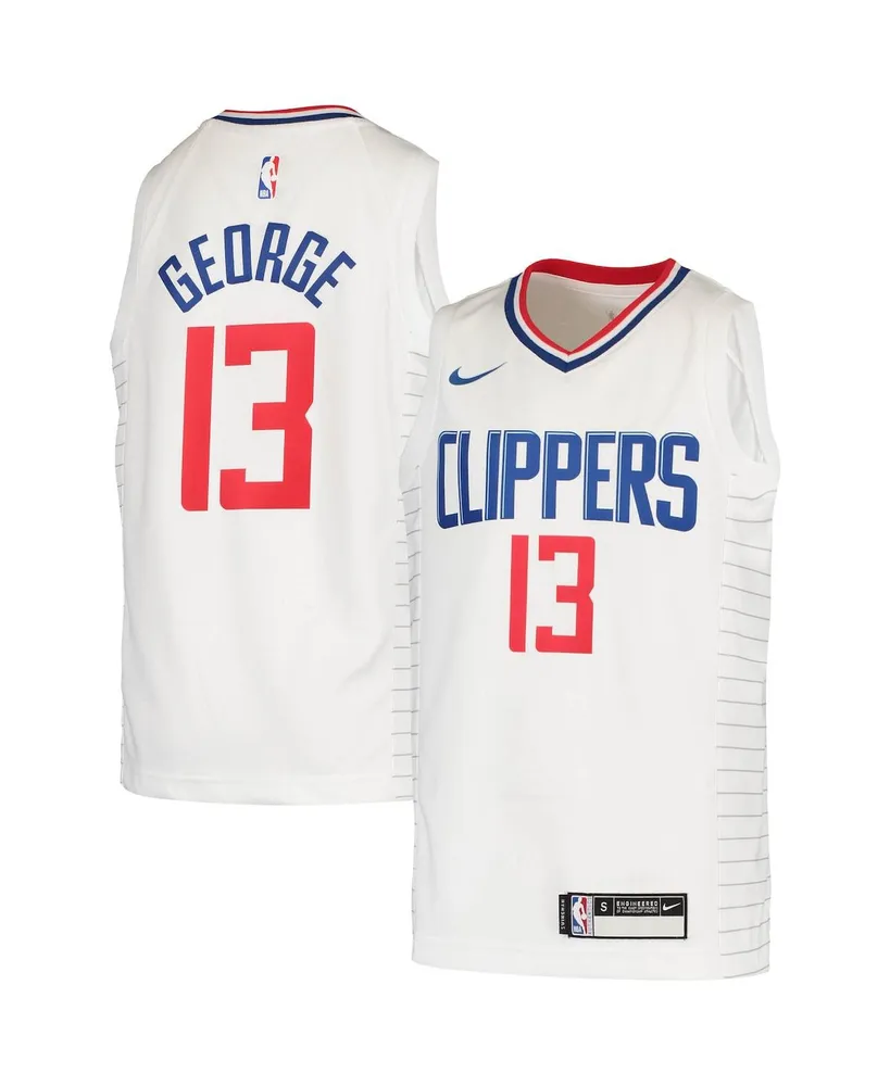 Big Boys Paul George White La Clippers 2020/21 Swingman Jersey - Association Edition