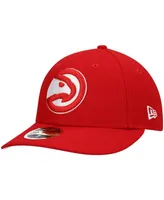 Men's Red Atlanta Hawks Team Low Profile 59FIFTY Fitted Hat