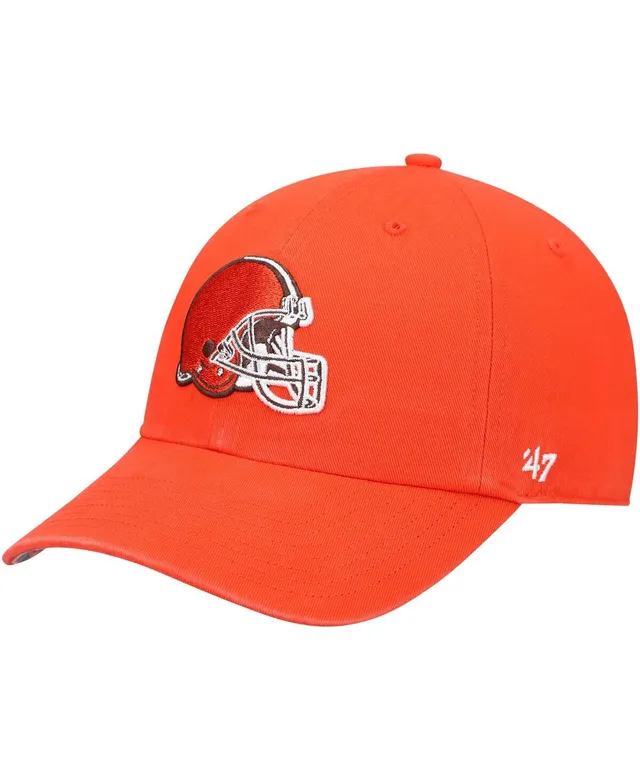 Men's '47 Charcoal Cleveland Browns Dawg Logo Trucker Clean Up