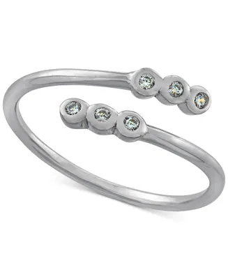 Giani Bernini Cubic Zirconia Bezel Bypass Ring, Created for Macy's