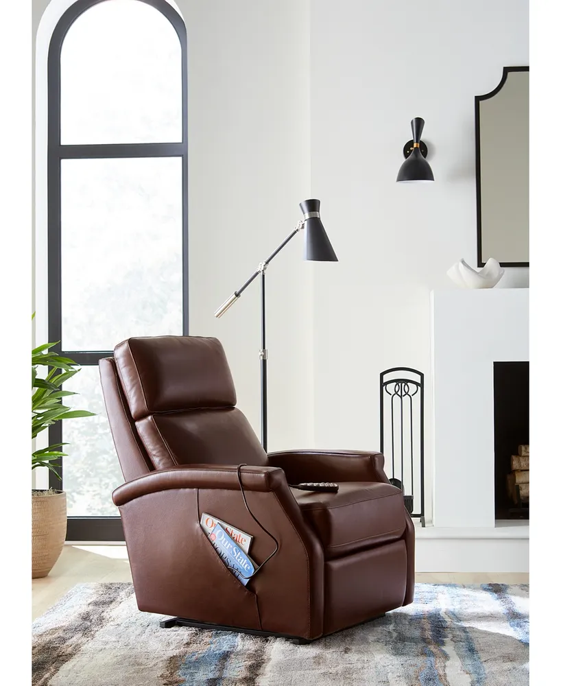 Cainsey Leather Power Lift Recliner, Created for Macy's