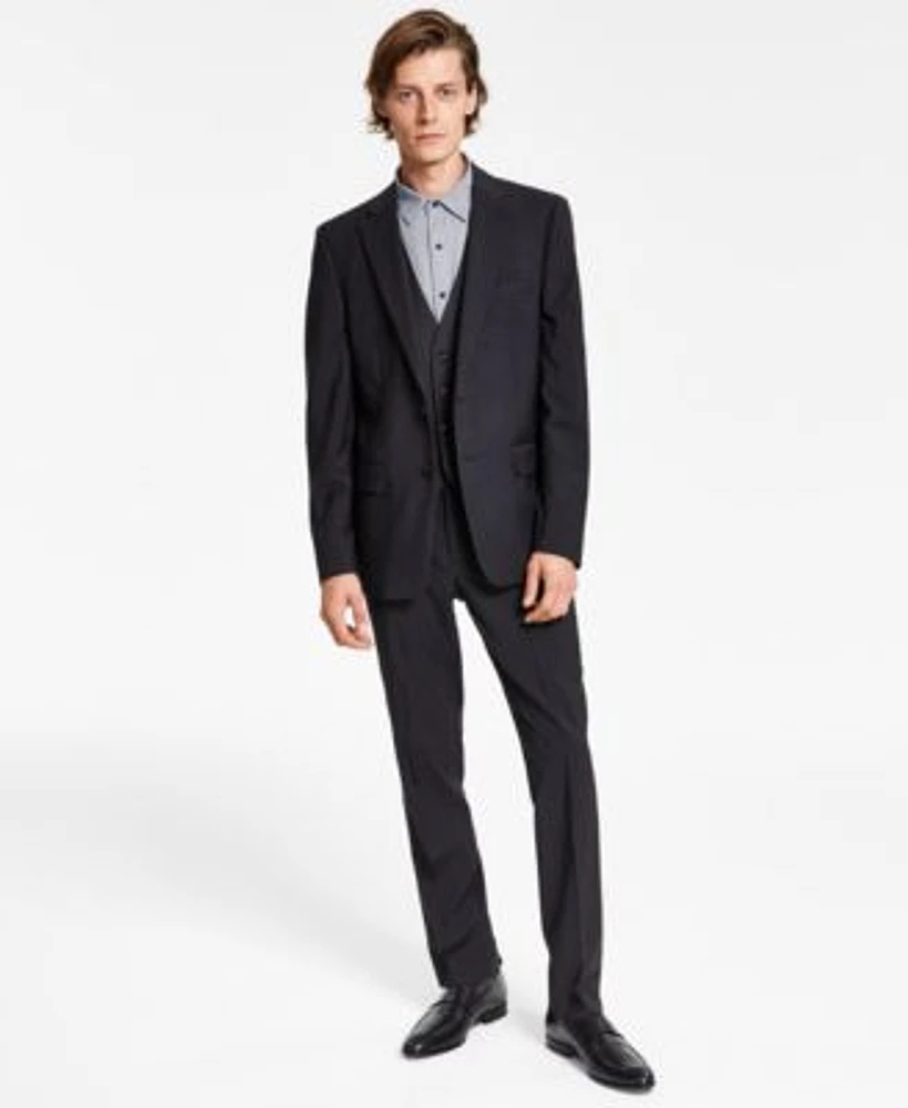 Calvin Klein Mens Slim Fit Wool Infinite Stretch Suit Separates