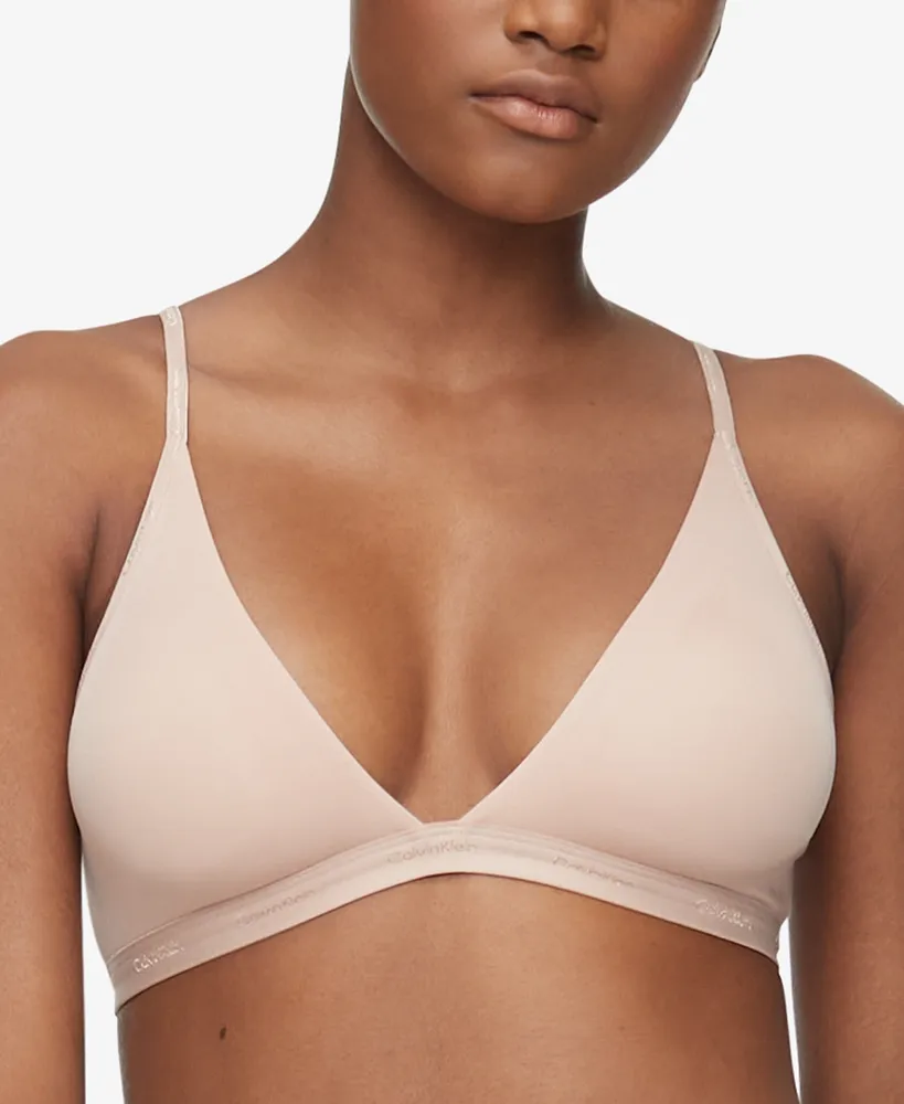 Calvin Klein Women's Form To Body Lightly Lined Triangle Bralette QF6758