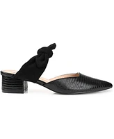 Journee Collection Women's Melora Bow Detail Slip On Mules