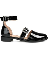 Journee Collection Women's Constance Double Buckle Flats