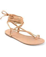 Journee Collection Women's Mischa Tie-Up Sandals