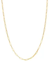 Paperclip Link 20" Chain Necklace in 14k Gold