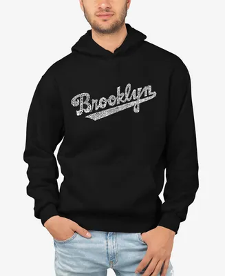 Men's Word Art Brooklyn Neighborhoods Hooded Sweatshirt