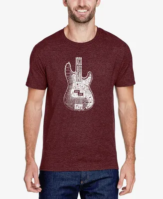 Men's Premium Blend Word Art Bass Guitar T-shirt