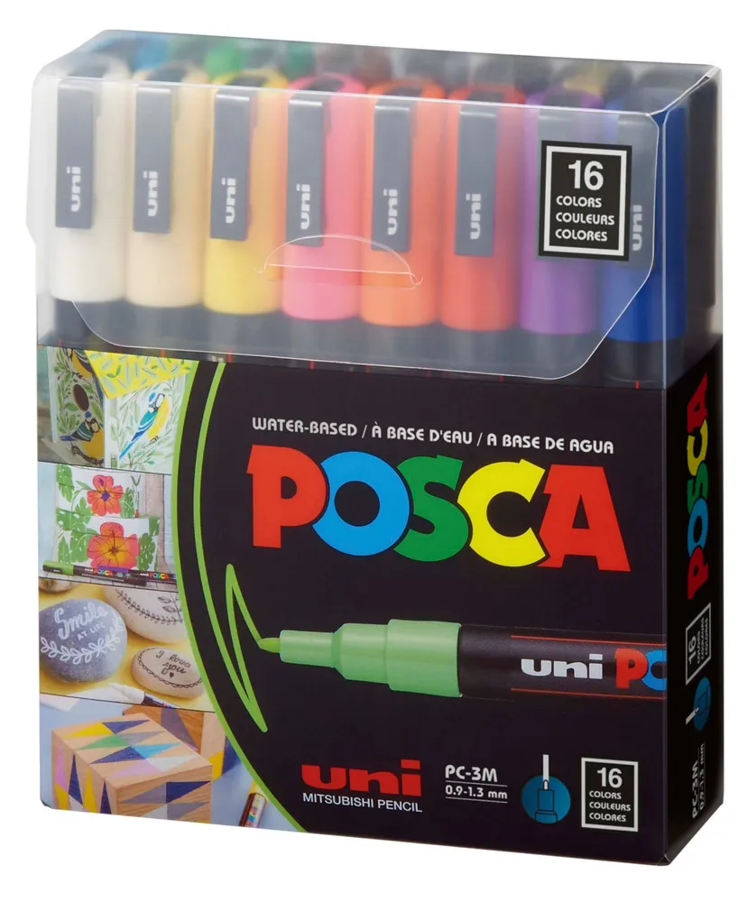 Posca 16-Color Paint Marker Set, Pc