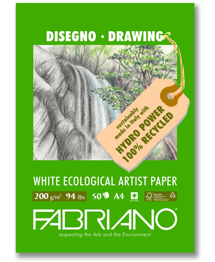 Fabriano Drawing Sketching Pad, 8.25 x 11.7 , 50 Sheets Per Package