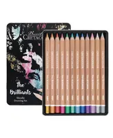 Cretacolor Mega Metallic Pencil Set, Tin Set of 12