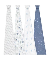 aden by aden + anais Baby Boys Printed Swaddle Blankets, Pack of 4