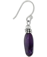 Giani Bernini Amethyst Drop Earrings (11 ct. t.w.) Sterling Silver, (Also Turquoise, Sodalite, Rose Quartz, & Red Jasper), Created for Macy's