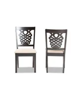 Gervais Modern and Contemporary Wood Dining Chair Set, 2 Piece