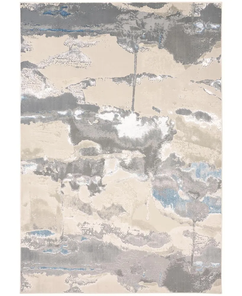 Feizy Azure R3525 5' x 8' Area Rug - Silver