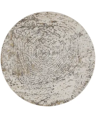 Feizy Parker R3702 7'9" x 7'9" Round Area Rug