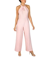 julia jordan Twist-Front Halter Jumpsuit