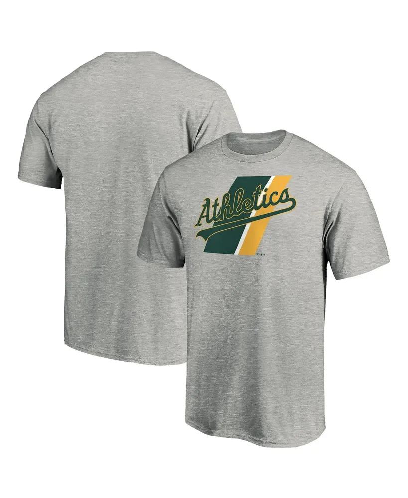 Men's Fanatics Heathered Gray Oakland Athletics Prep Squad T-shirt