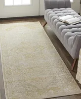 Feizy Aura R3734 2'10" x 7'10" Runner Area Rug - Gold