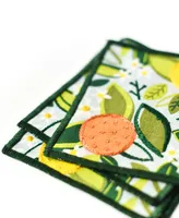 Coton Colors Citrus Print Cocktail Napkins, Set of 4