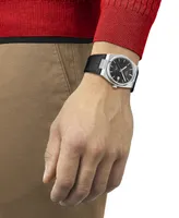 Tissot Men's Swiss Automatic Prx Powermatic 80 Leather Strap Watch 40mm