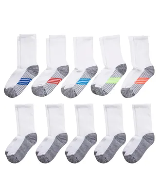 Big Boys Ultimate Crew Socks, Pack of 10