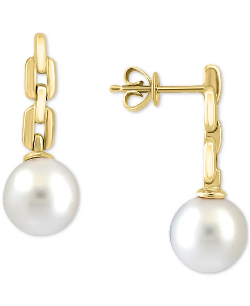 Effy 14K Yellow Gold Cultured Fresh Water Pearl Drop Earrings