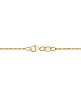 Effy Cultured Freshwater Pearl (3mm) & Diamond (1/20 ct. t.w.) Evil Eye 18" Pendant Necklace in 14k Gold