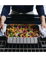 KitchenAid 5-Ply Clad Stainless Steel 15" x 11.5" Roaster with Removable Rack
