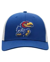 Men's Top of the World Royal, White Kansas Jayhawks Trucker Snapback Hat