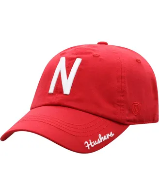 Women's Top of The World Scarlet Nebraska Huskers Staple Adjustable Hat
