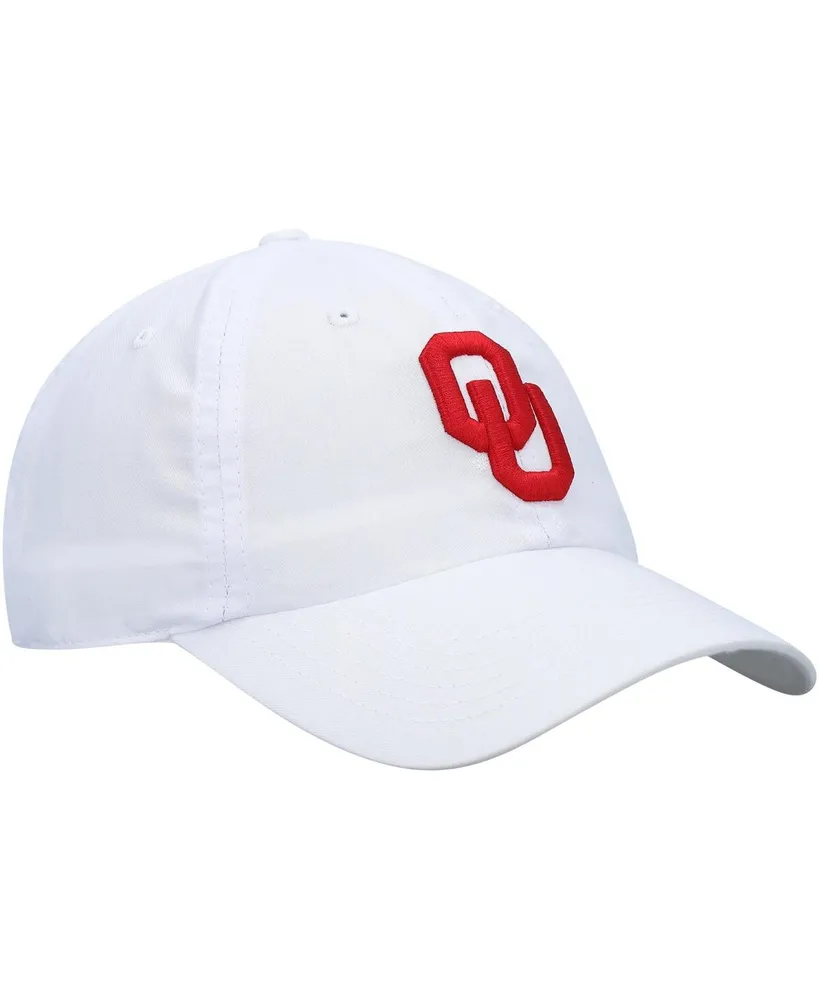 Men's Top of The World White Oklahoma Sooners Staple Adjustable Hat