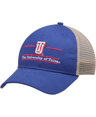 Men's The Game Royal Tulsa Golden Hurricane Split Bar Trucker Adjustable Hat