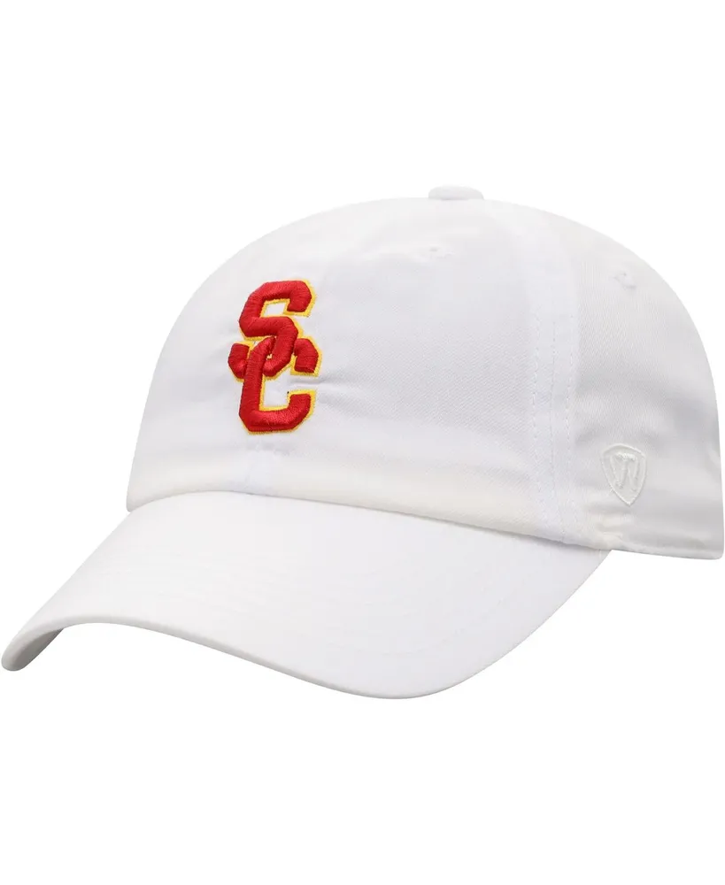 Men's Top of the World White Usc Trojans Staple Adjustable Hat