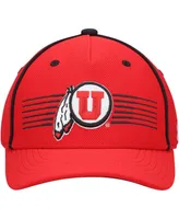 Big Boys Under Armour Red Utah Utes Blitzing Accent Performance Adjustable Hat