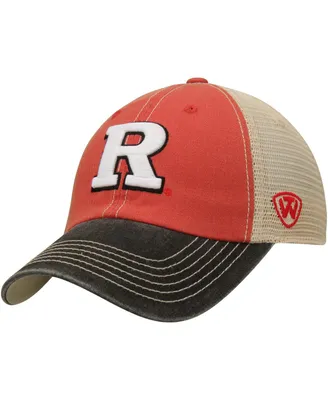 Men's Top of the World Scarlet, Tan Rutgers Scarlet Knights Offroad Trucker Hat