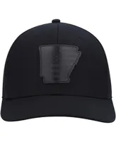 Men's Local Crowns Arkansas Blackout State Patch Trucker Snapback Hat