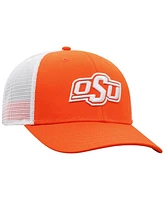 Men's Top of the World Orange, White Oklahoma State Cowboys Trucker Snapback Hat
