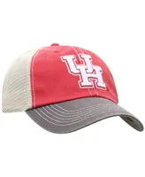 Men's Top of the World Red Houston Cougars Offroad Trucker Snapback Hat