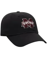 Men's Top of the World Black Mississippi State Bulldogs Staple Adjustable Hat