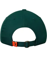 Men's Top of the World Green Miami Hurricanes Primary Logo Staple Adjustable Hat