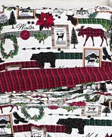 Southshore Fine Linens Merry Town Christmas Oversized Reversible 3-Pc. Quilt Set, Full/Queen