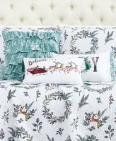 Happy Holidays Oversized Reversible Piece Quilt Set